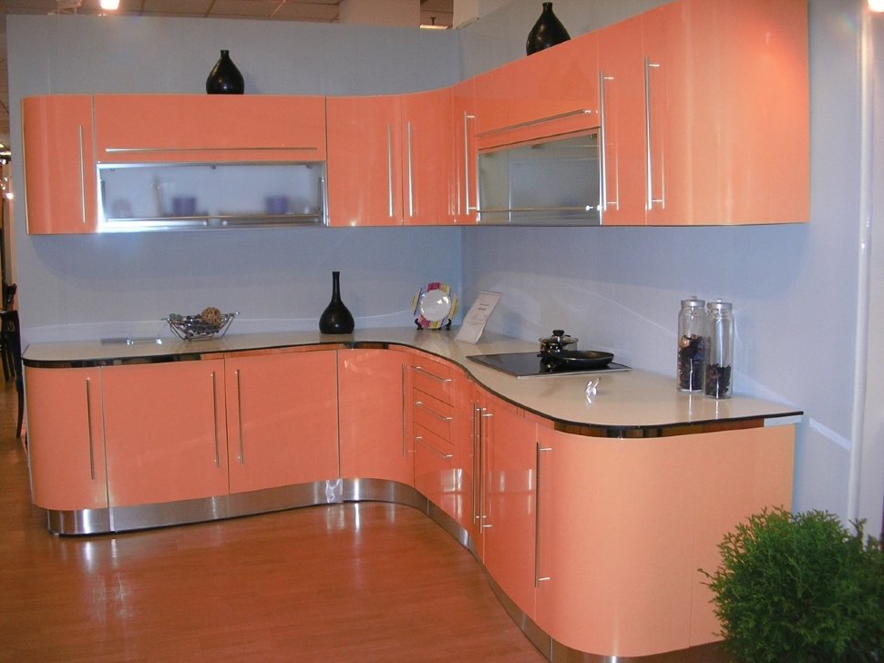 Лофт восточная пластиковая кухня Germes, ДСП 1м Вариант 531