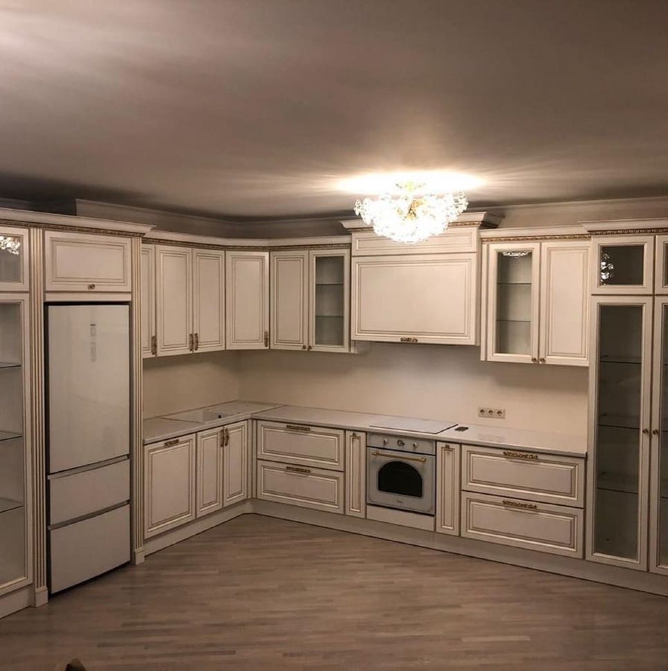 Минимализм итальянская кухня из натурального дерева Germes, ДСП 1м Вариант 57
