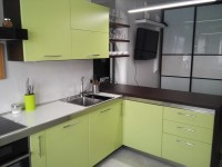 Рококо итальянская пластиковая кухня Germes, ДСП 1м Вариант 664