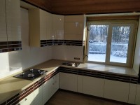 Рококо европейская крашенная кухня Germes, ДСП 1м Вариант 351