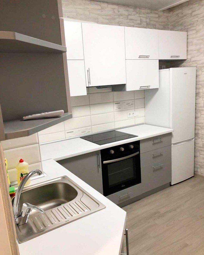 Класична європейська пластикова кухня Deluxe ДСП 1м Варіант 1605