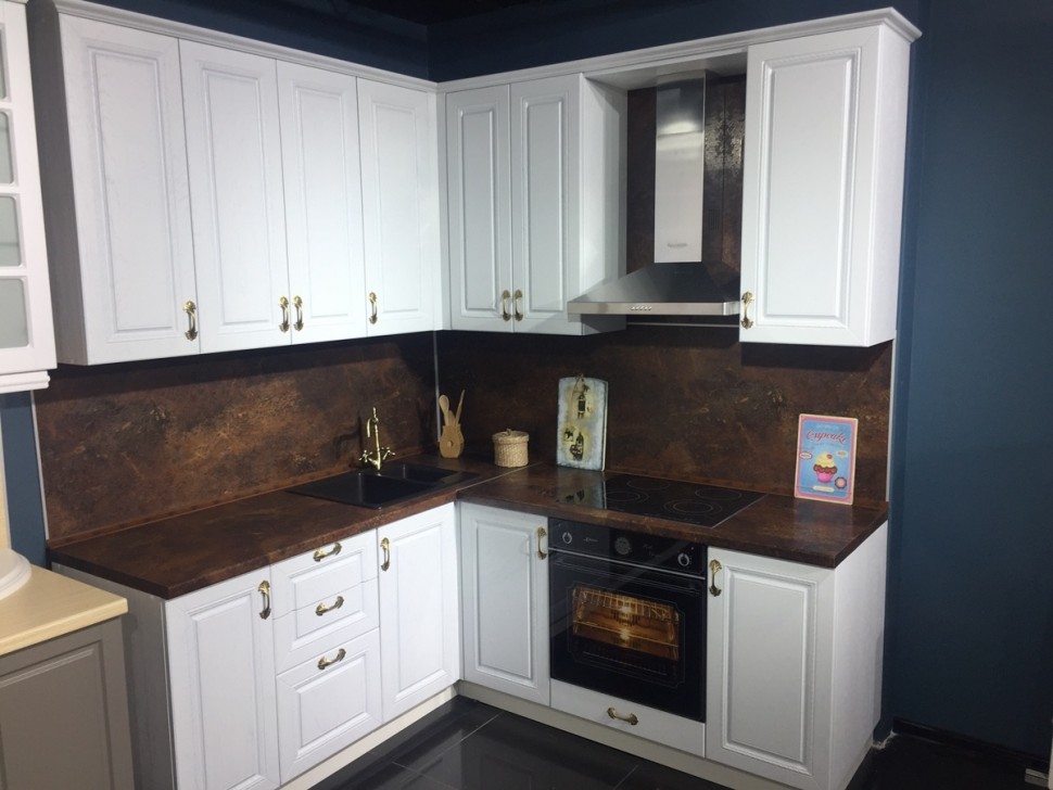 Классическая американская рамочный мдф кухня Deluxe, ДСП 1м Вариант 1855