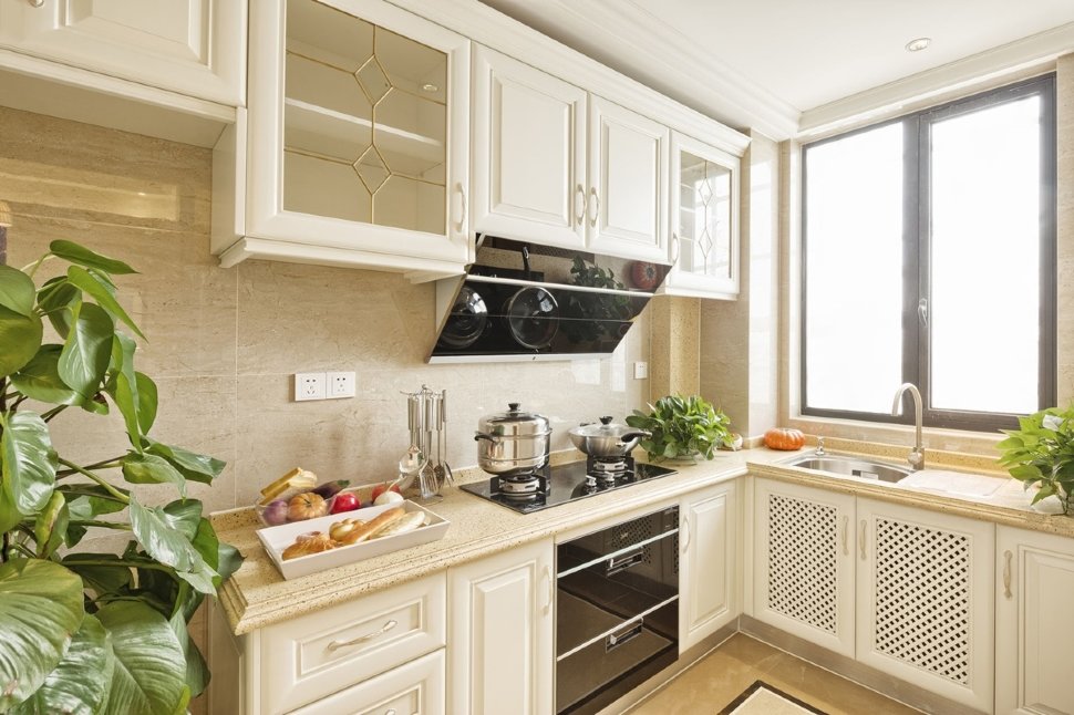 Кантри восточная кухня стекло Germes, ДСП 1м Вариант 983