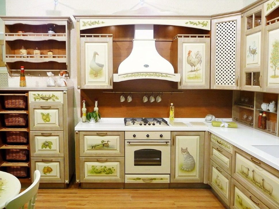 Прованс европейская кухня шпон Germes, ДСП 1м Вариант 328
