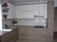 Хай-тек итальянская пластик кухня Germes, ДСП 1м Вариант 686