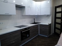 Лофт американская пластик кухня Deluxe, ДСП 1м Вариант 1623