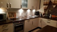 Голубая кухня 2 метра угловая Germes ДСП, МДФ 1 метр Вариант 2295