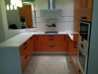 Минимализм американская кухня краска Germes, ДСП 1м Вариант 252
