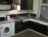 Класична німецька пластикова кухня Deluxe ДСП 1м Варіант 1621