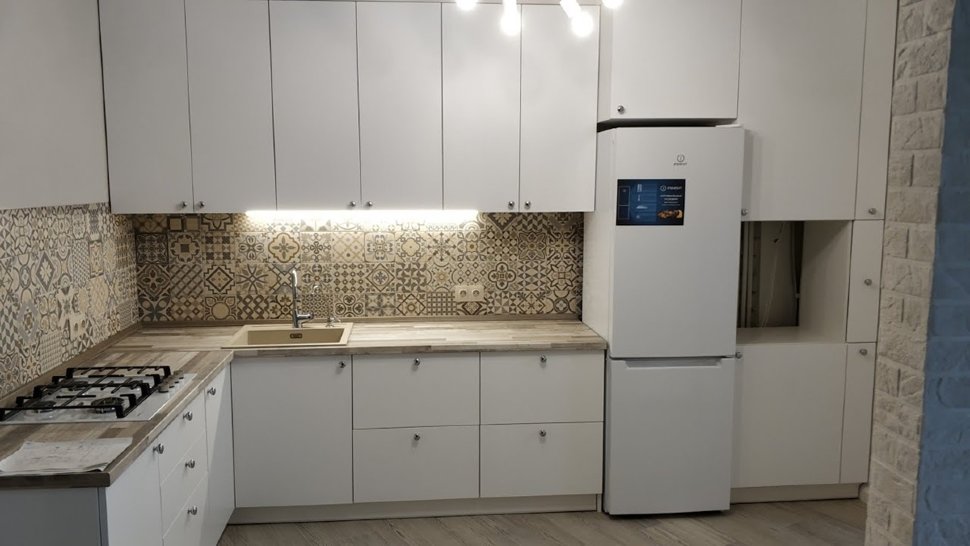 Минимализм американская кухня краска Germes, ДСП 1м Вариант 257