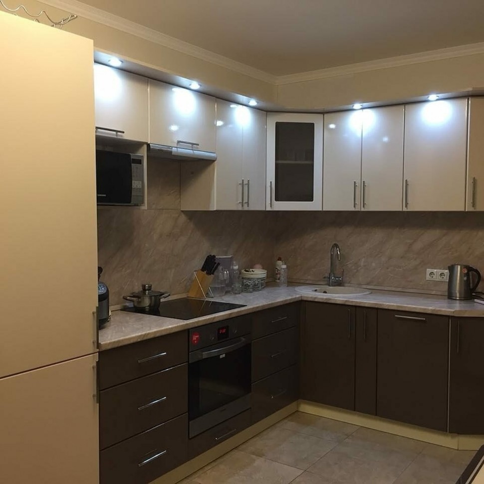 Минимализм восточная кухня краска Deluxe, ДСП 1м Вариант 1367