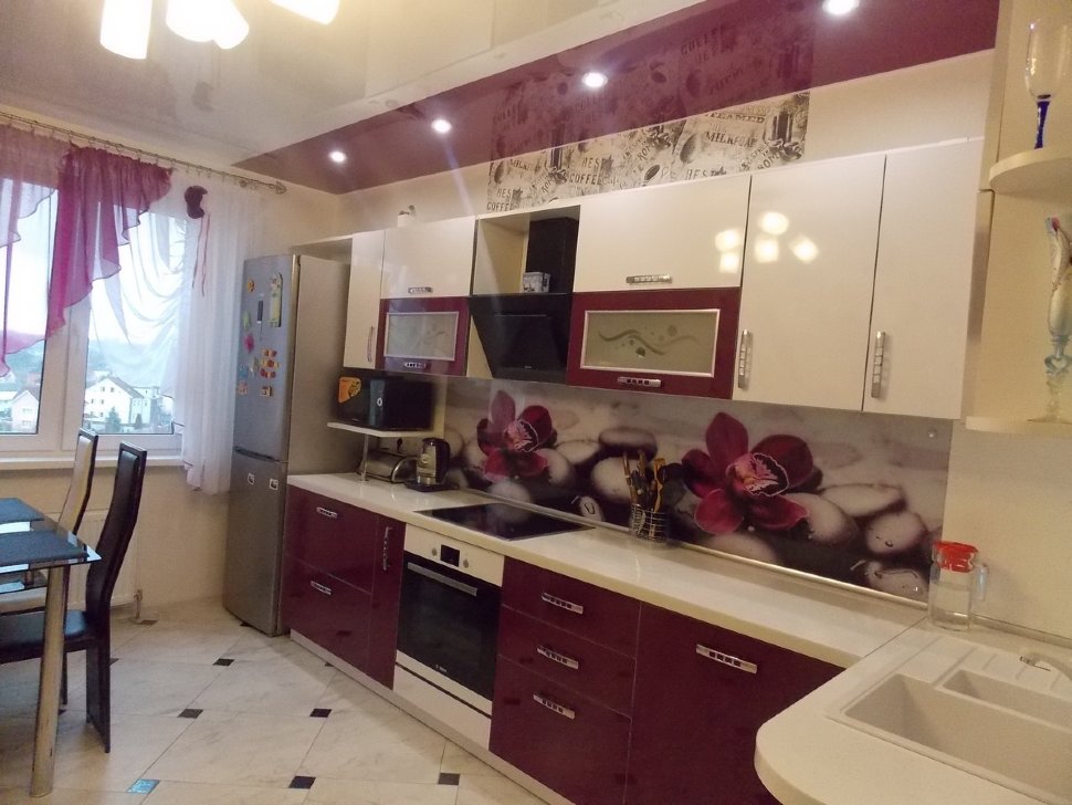 Рококо итальянская крашенная кухня Germes, ДСП 1м Вариант 352