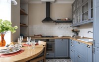 Коричневі меблі для кухні кутові Germes ДСП, МДФ 1 метр Варіант 2586
