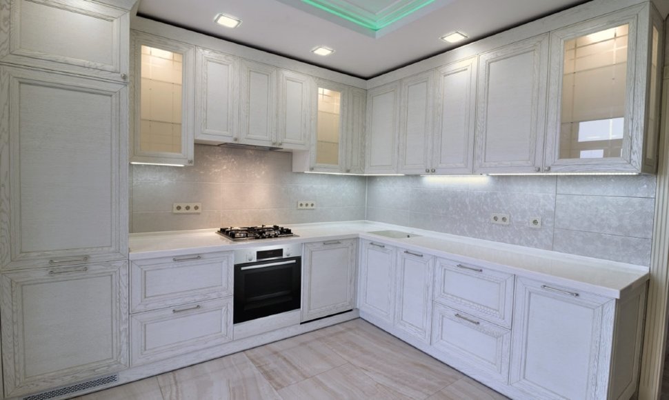 Рококо восточная кухня стекло Germes, ДСП 1м Вариант 1084