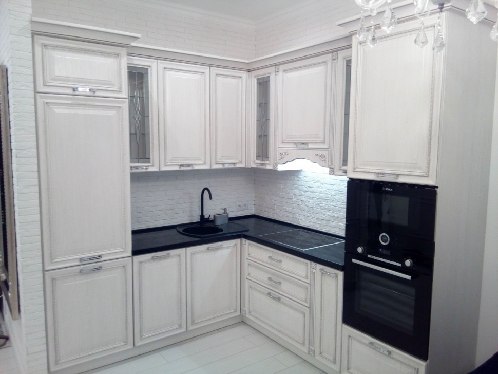 Європейська скляна кухня Deluxe, ДСП 1м Варіант 2210