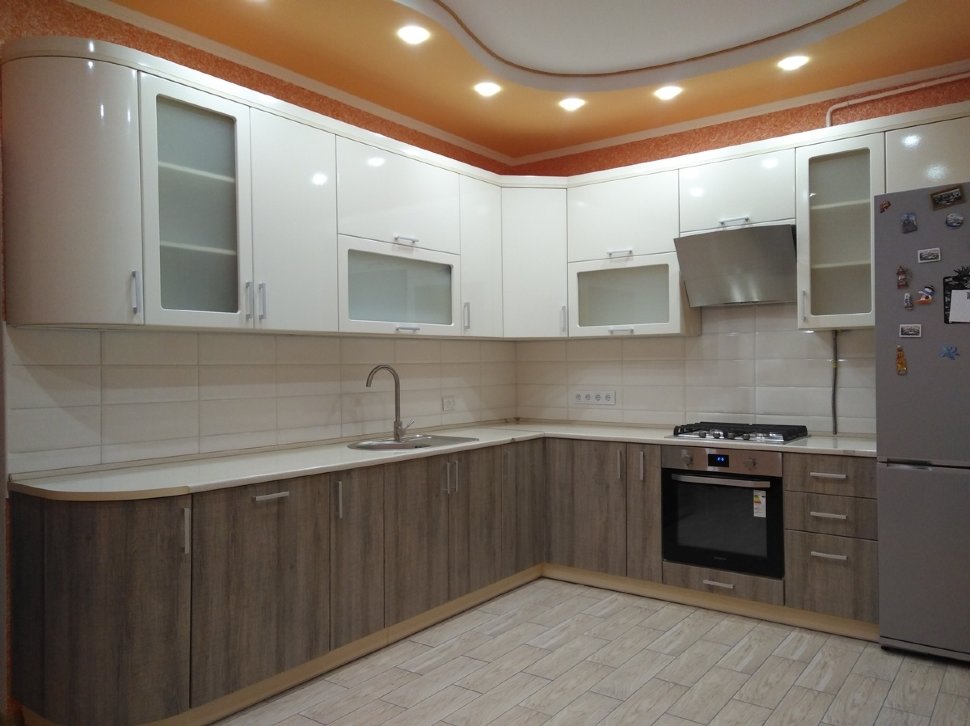 Прованс американская пластиковая кухня Germes, ДСП 1м Вариант 610