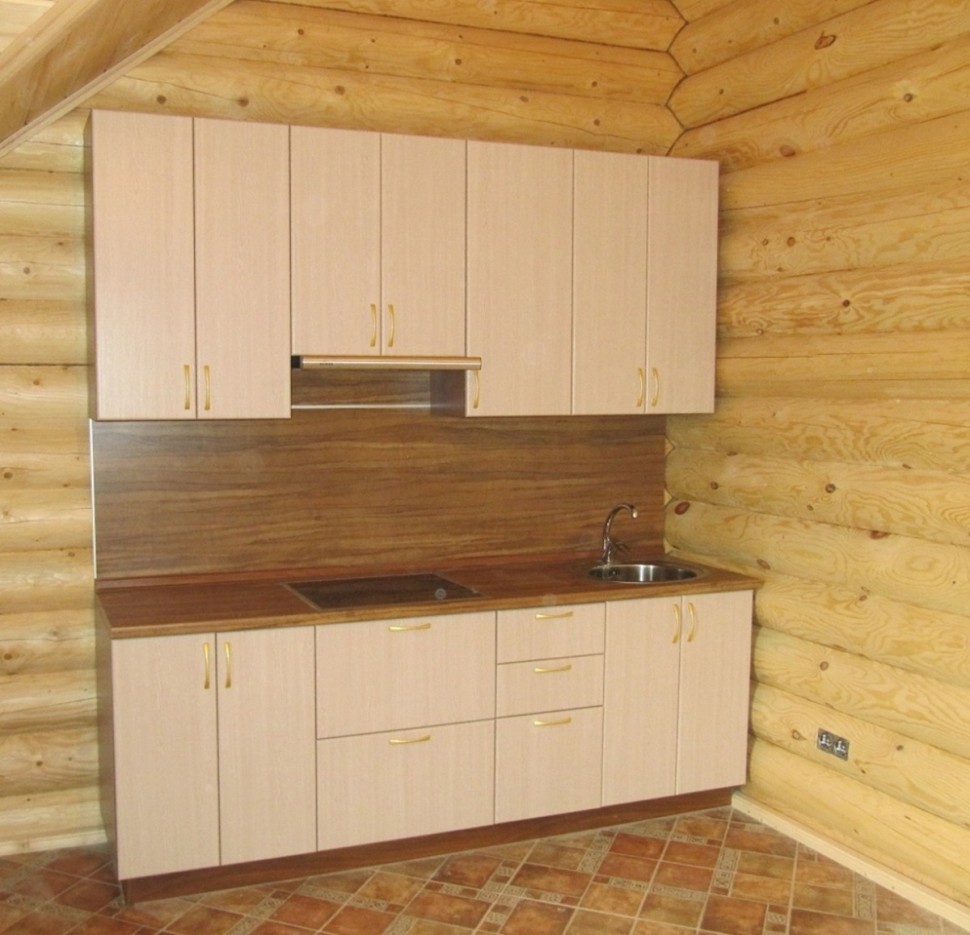 Мінімалізм американська кухня скло Deluxe, ДСП 1м Варіант 1890