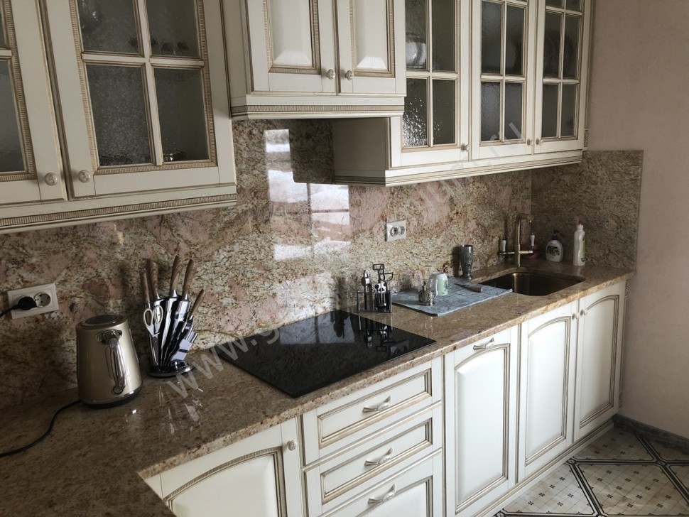 Бароко американська скляна кухня Deluxe, ДСП 1м Варіант 2110