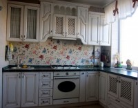 Фіолетова кухня на замовлення кутова Germes ДСП, МДФ 1 метр Варіант 2536