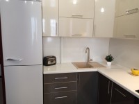 Зелена кухня інтер'єр кутова Germes ДСП, МДФ 1 метр Варіант 2576