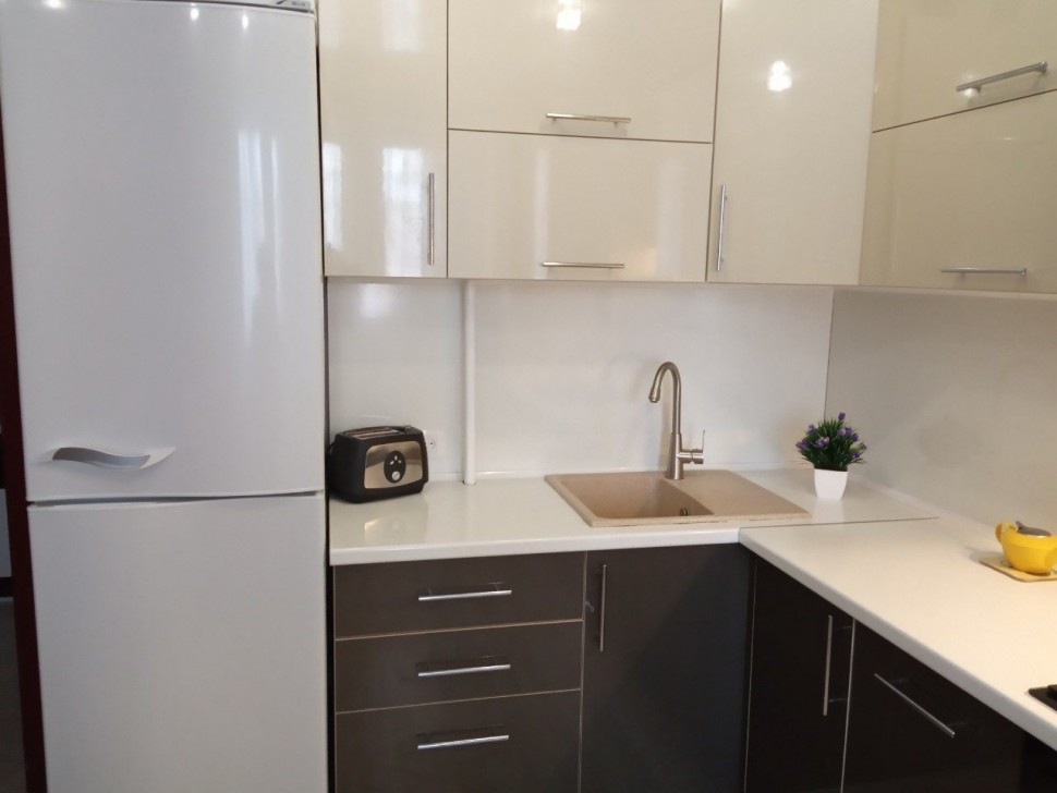 Зелена кухня інтер'єр кутова Germes ДСП, МДФ 1 метр Варіант 2576