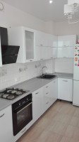 Модерн американская пластиковая кухня Germes, ДСП 1м Вариант 581