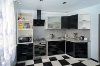 Класична німецька пластикова кухня Deluxe ДСП 1м Варіант 1616