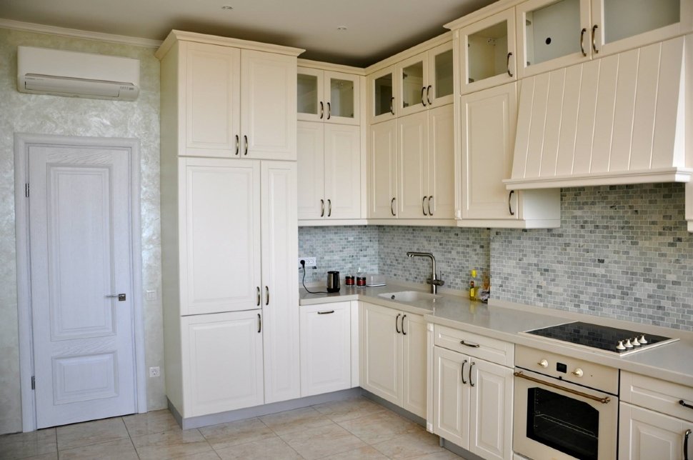 Барокко американская кухня стекло Germes, ДСП 1м Вариант 969