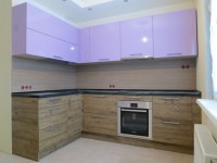 Синяя мебель для кухни угловая Germes ДСП, МДФ 1 метр Вариант 2513