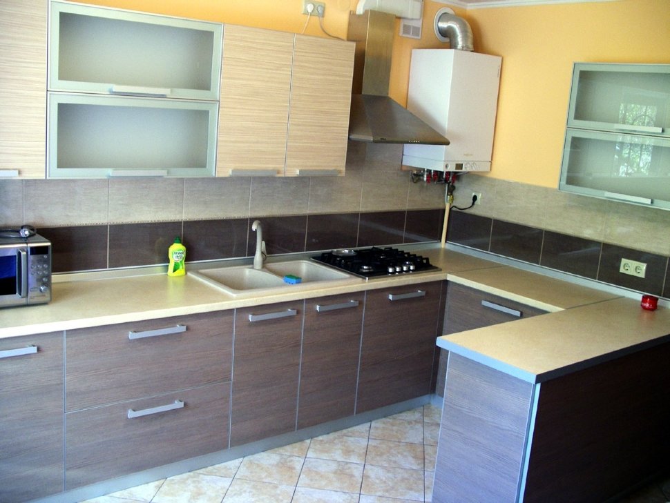 Модерн европейская кухня стекло Germes, ДСП 1м Вариант 804