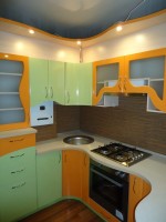 Лофт американская пластик кухня Germes, ДСП 1м Вариант 519