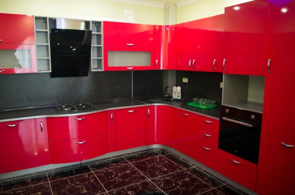 Кантрі американська фарбована кухня Deluxe, ДСП 1м Варіант 1239