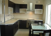 Класична американська пластик кухня Deluxe ДСП 1м Варіант 1593