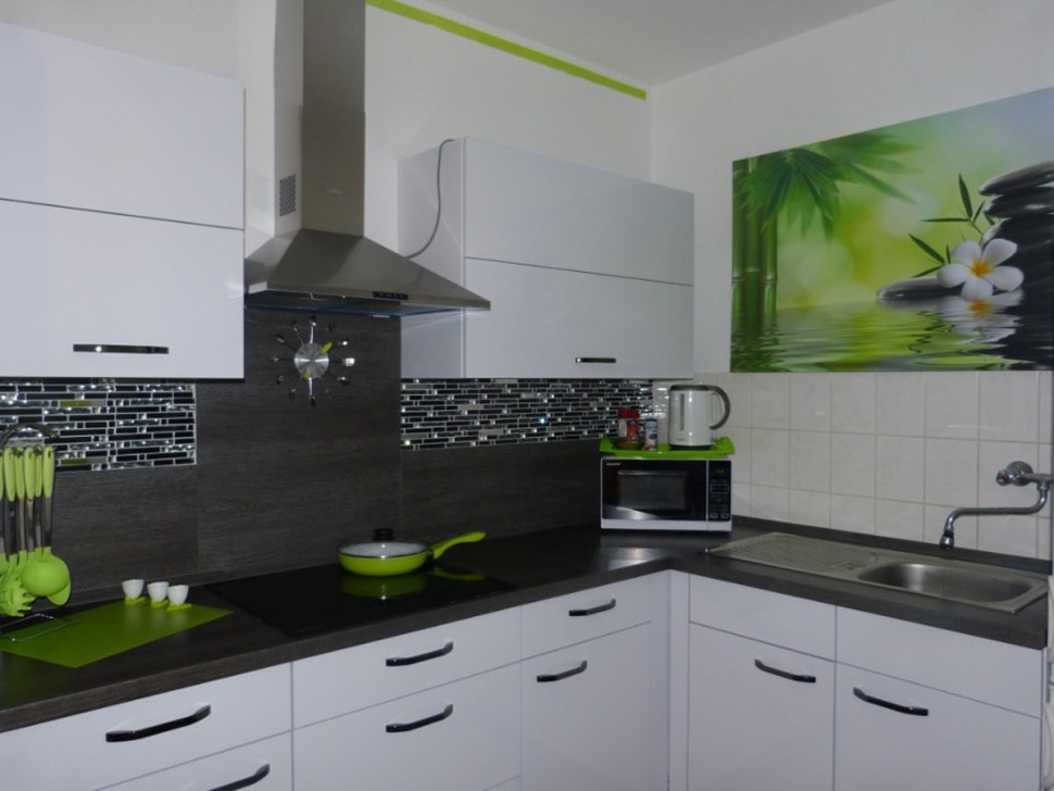 Хай-тек американська кухня скло Deluxe, ДСП 1м Варіант 1981