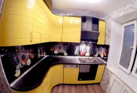 Барокко немецкая пластик кухня Germes, ДСП 1м Вариант 425