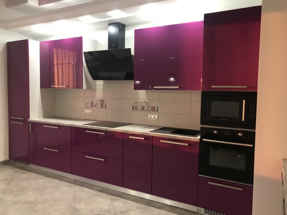 Модерн східна плівкова кухня Deluxe, ДСП 1м Варіант 2067