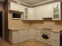 Хай-тек немецкая стеклянная кухня Deluxe, ДСП 1м Вариант 2254