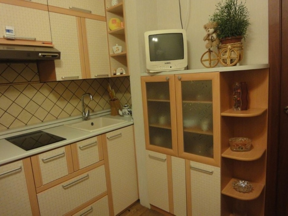 Блакитна кухня інтер'єр кутова Germes ДСП, МДФ 1 метр Варіант 2311