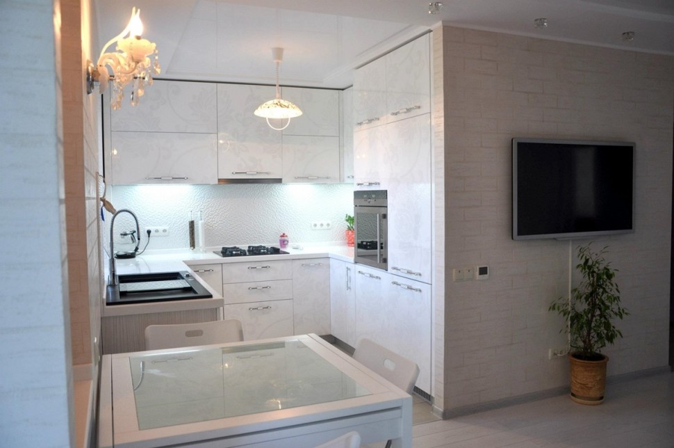 Кантрі європейська пластикова кухня Deluxe ДСП 1м Варіант 1550