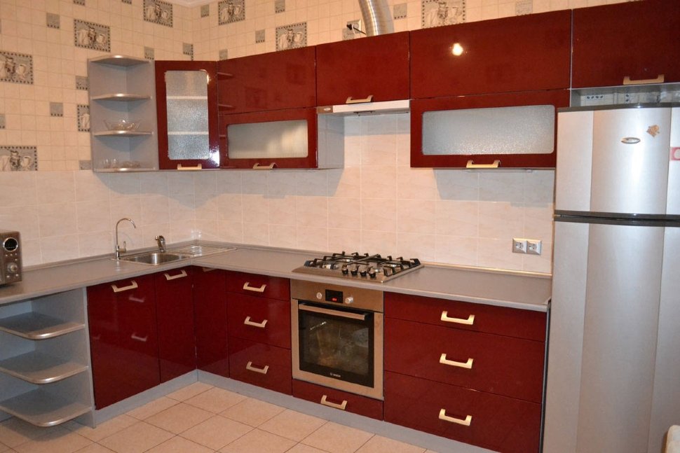 Рококо итальянская крашенная кухня Germes, ДСП 1м Вариант 358