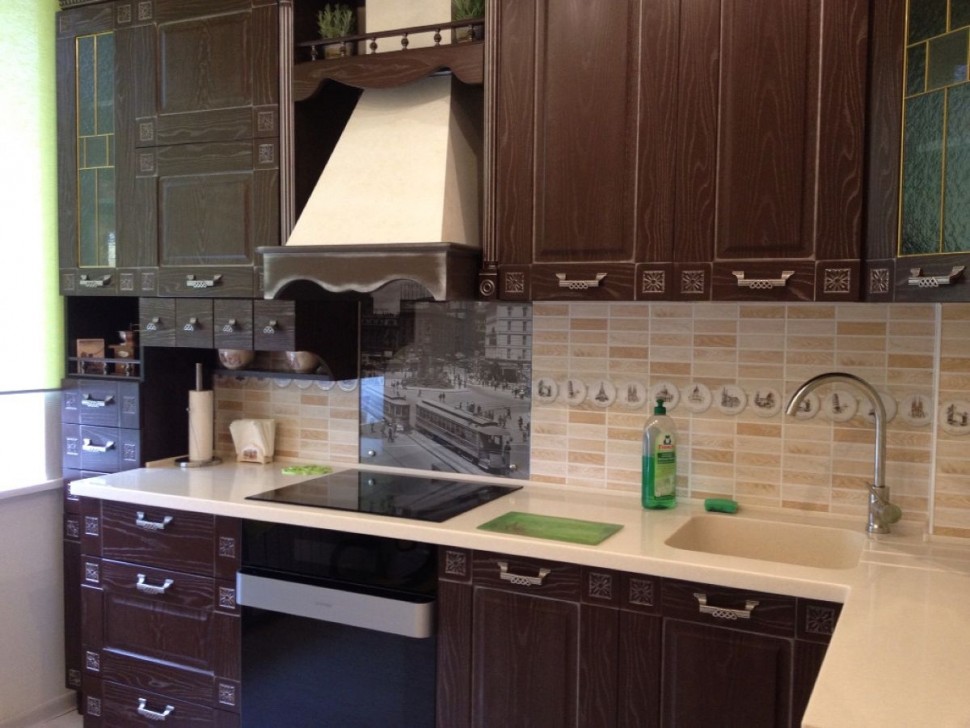 Блакитна кухня 1 метр кутова Germes ДСП, МДФ 1 метр Варіант 2290
