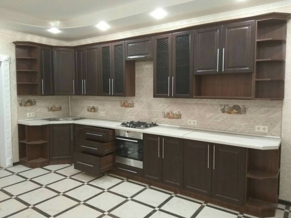 Бароко італійська кухня скло Deluxe, ДСП 1м Варіант 2112