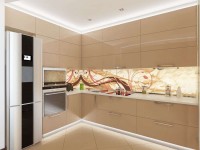Классическая итальянская пластиковая кухня Germes, ДСП 1м Вариант 505