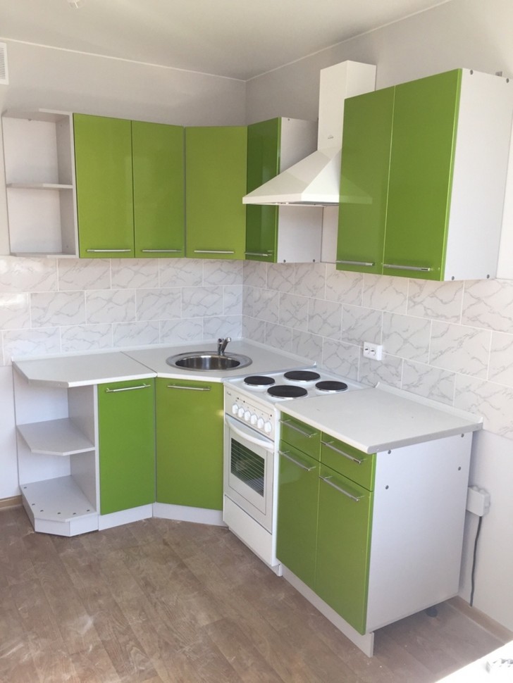 Класична американська пластикова кухня Deluxe ДСП 1м Варіант 1598