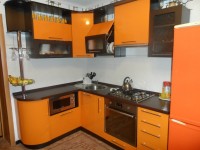 Кантри американская крашенная кухня Deluxe, ДСП 1м Вариант 1235