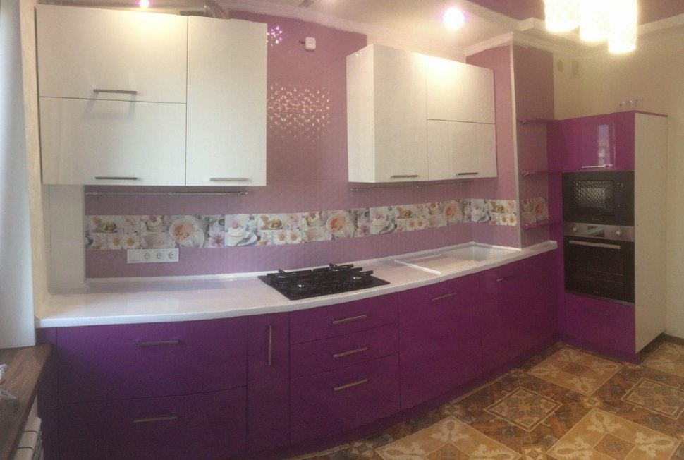 Минимализм американская пластиковая кухня Germes, ДСП 1м Вариант 550