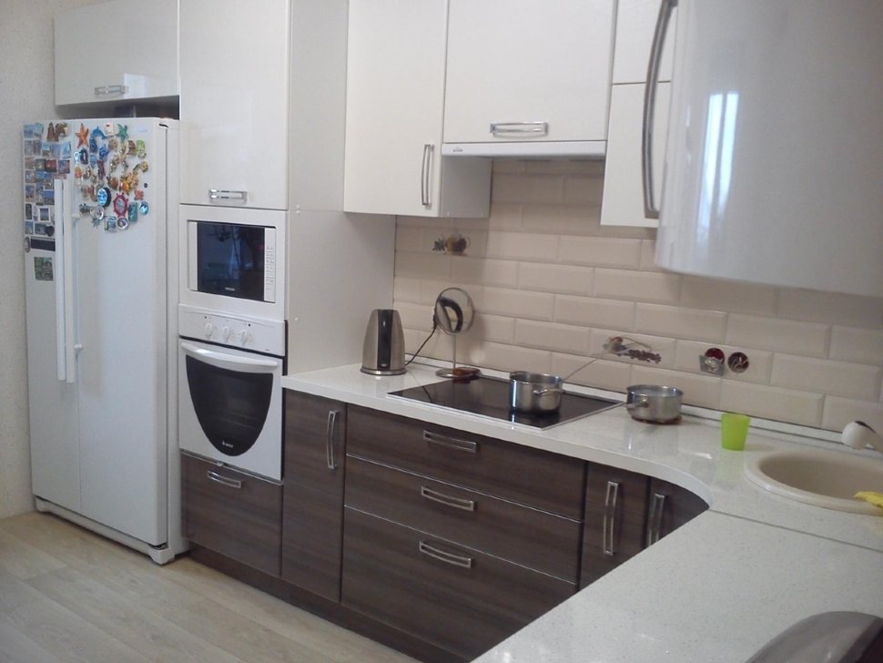 Класcика немецкая пластиковая кухня Germes, ДСП 1м Вариант 487