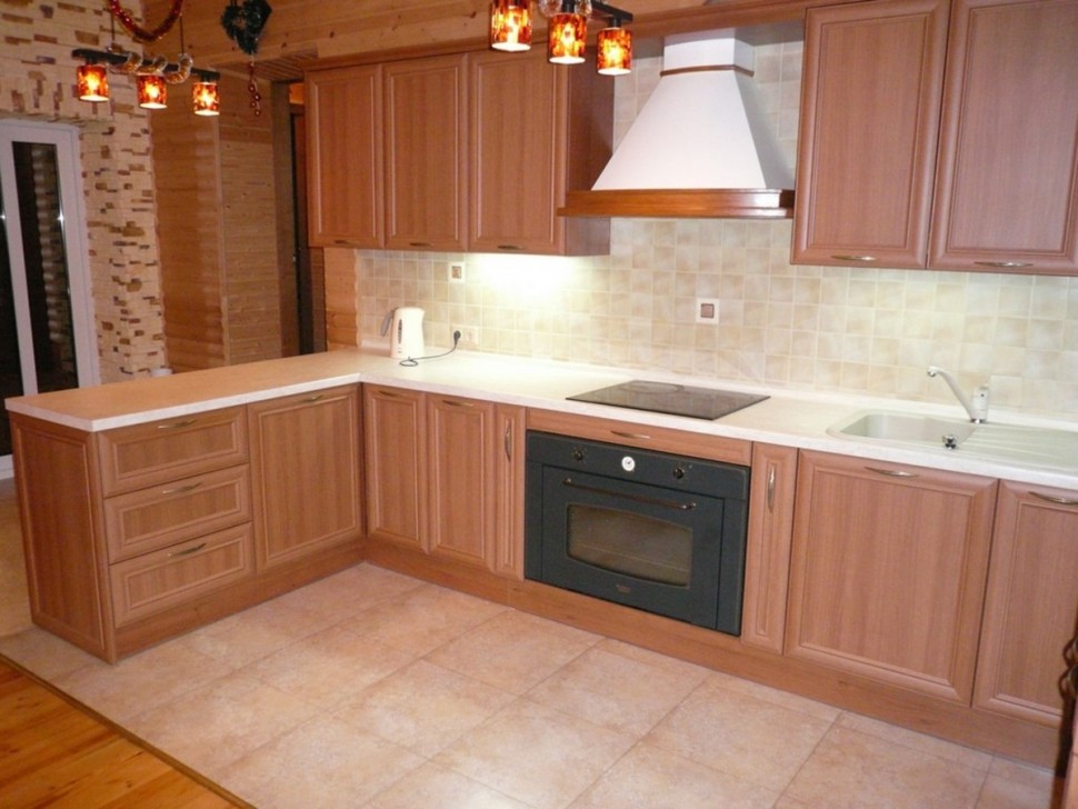 Лофт американська кухня скло Deluxe, ДСП 1м Варіант 2165