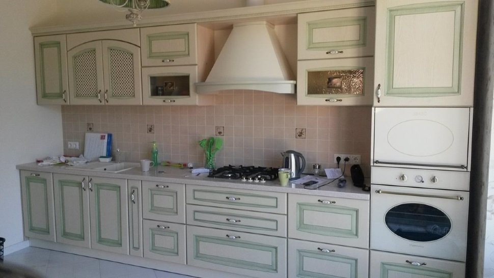 Класcика европейская рамочный мдф кухня Germes, ДСП 1м Вариант 735