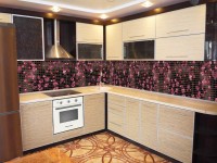 Рококо американська пластик кухня Deluxe, ДСП 1м Варіант 1745
